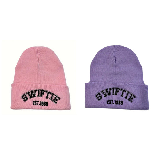 Purple and Pink Swifty beanie