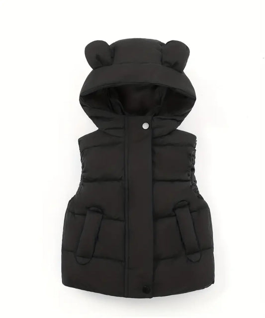 Teddy bear puffer vest