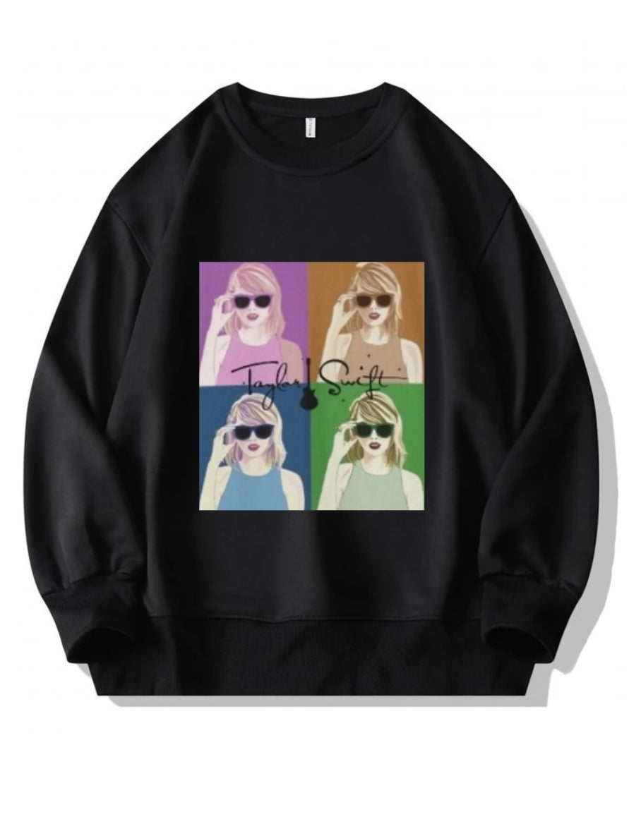 Taylor swift 4 faced sweater crew neck