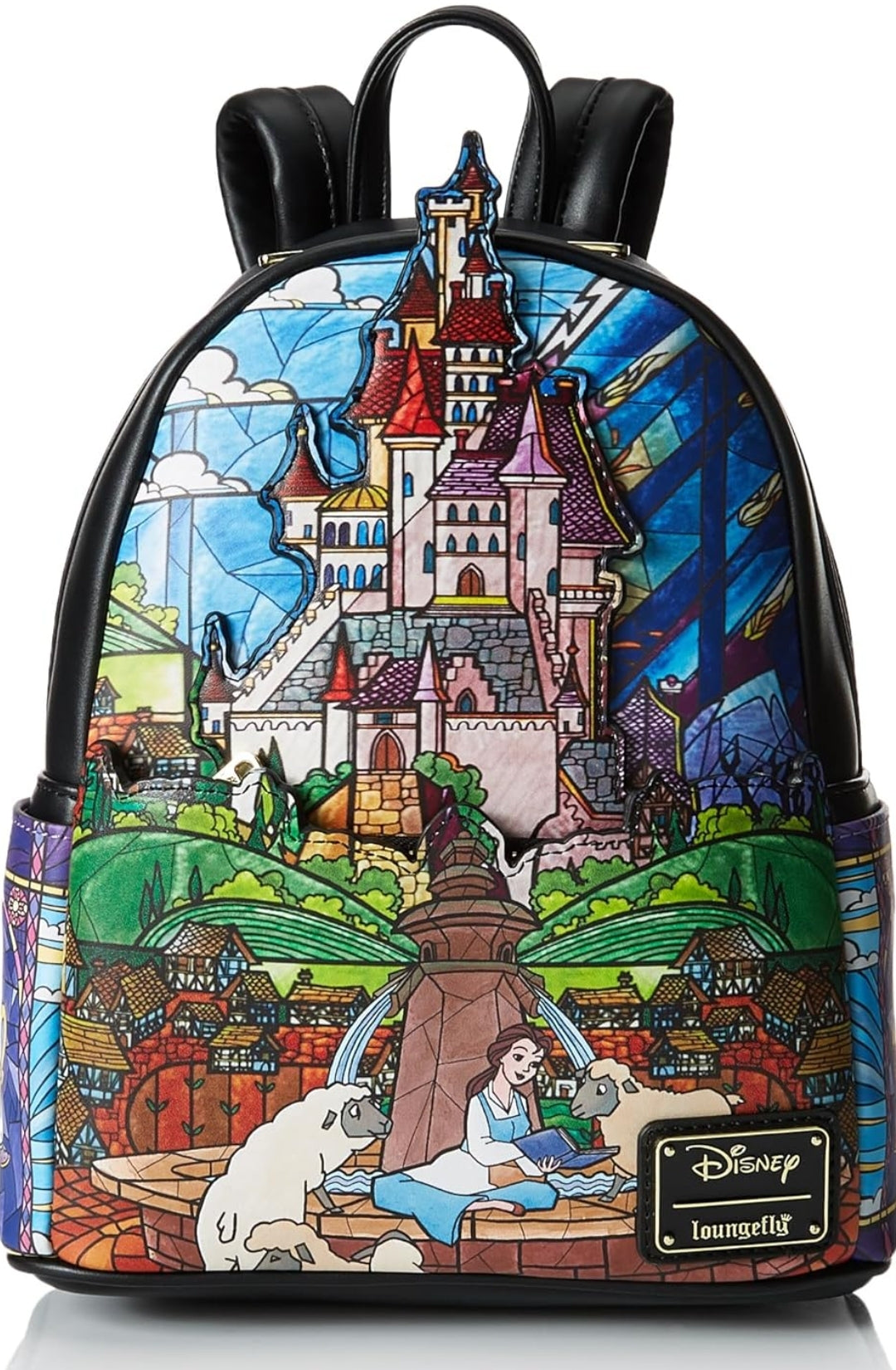 Loungefly Disney Princess Castle Series Belle Mini Backpack