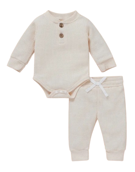 Waffle cotton set